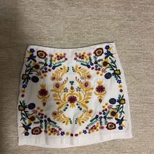 embroidered skirt